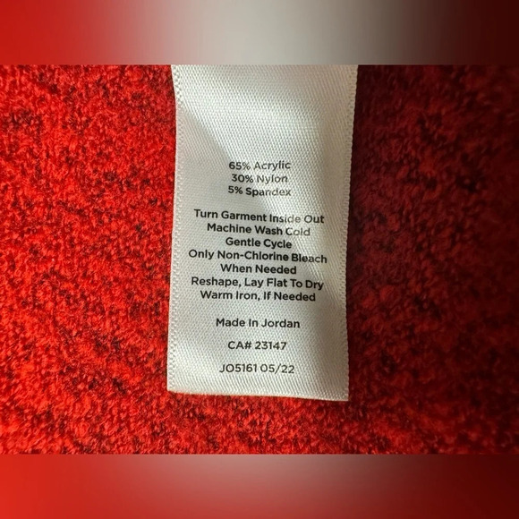 Talbots Jewel Button Cardigan Sweater Red Pockets Lightweight Stretch Size XS - Picture 7 of 8